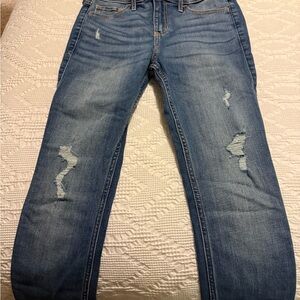 HOLLISTER- Stylish Distressed Blue Jeans